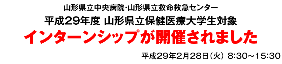 平成29年度  山形県立保健医療大学生対象インターンシップ プログラムが開催されました